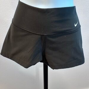 Nike Black Athletic Shorts with Moisture-Wicking Fabric
